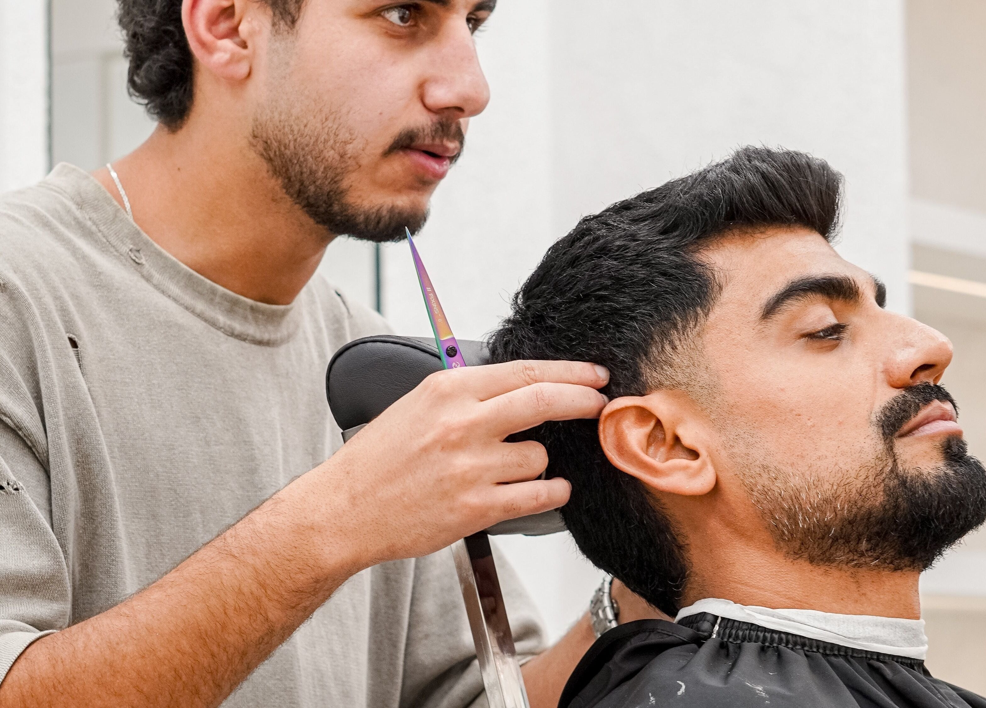 Precision haircut at Mantis Gent’s Salon - Yas Island, Abu Dhabi, AE.
