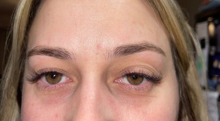 Close-up of elegant lash extensions by CLB Lashes in Ramsey, England, GB, showcasing detailed work.