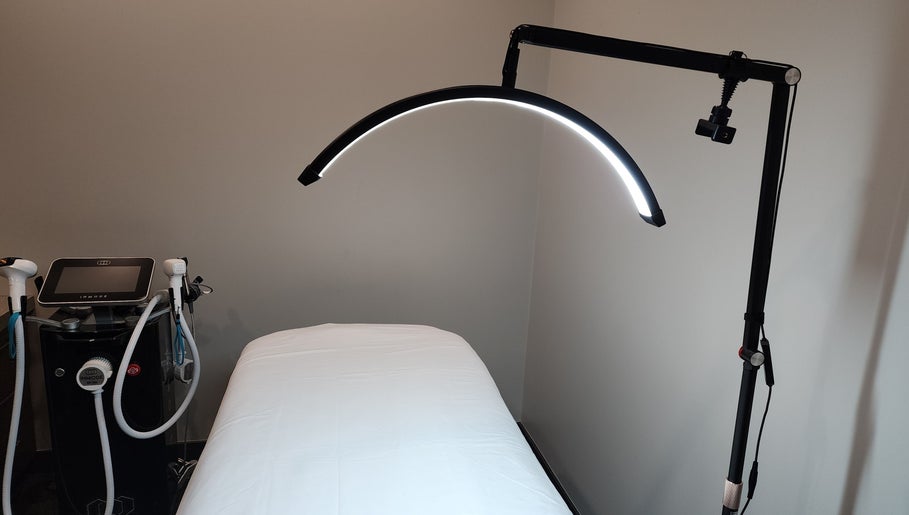 Modern treatment room at Optiview Skin and Laser Clinic, Surrey, British Columbia, CA with state-of-the-art equipment.