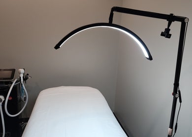 Modern treatment room at Optiview Skin and Laser Clinic, Surrey, British Columbia, CA with state-of-the-art equipment.