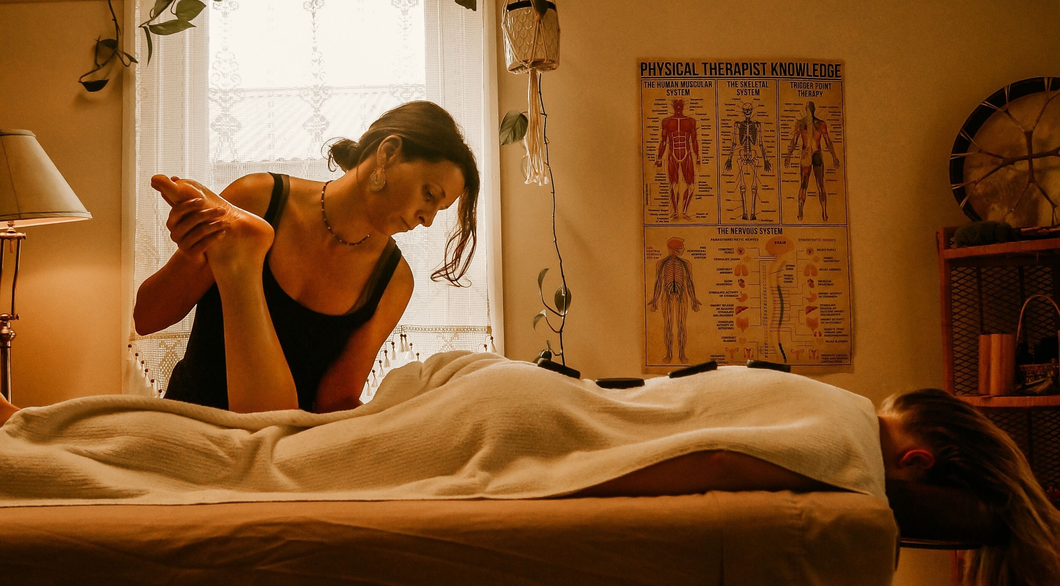 Massage therapy session at The Temple Of Bliss, Colac, Victoria, AU, offering relaxation and wellness.