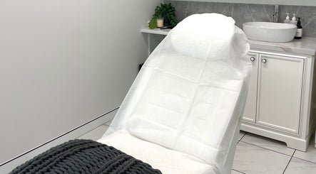 Cozy treatment bed at Cosmetic Nurse Carly, Helensvale, Queensland, AU.
