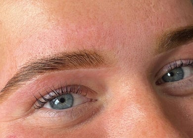 Expert eyebrow styling by By Sophie in Knowle, England, GB, highlighting flawless shape and definition.