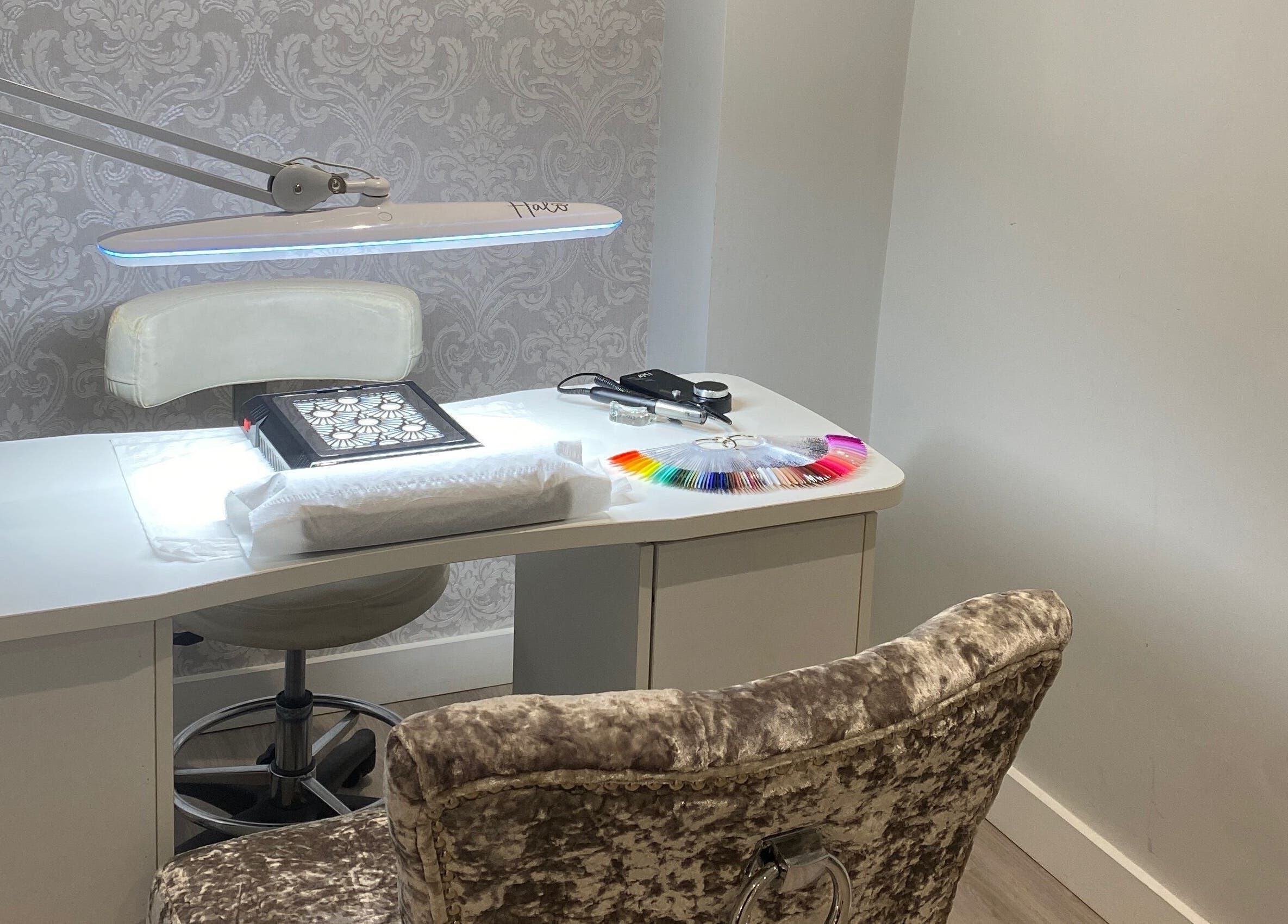 Sophisticated nail station at Nails and More at No.4, Ross-on-wye, England, GB. Ideal for your nail care needs.
