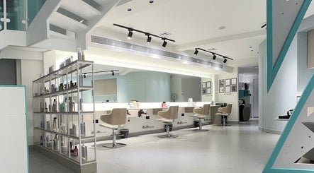 Spacious modern salon interior at Hairitage Beauty Corner W.L.L in Manama, Capital Governorate, BH.