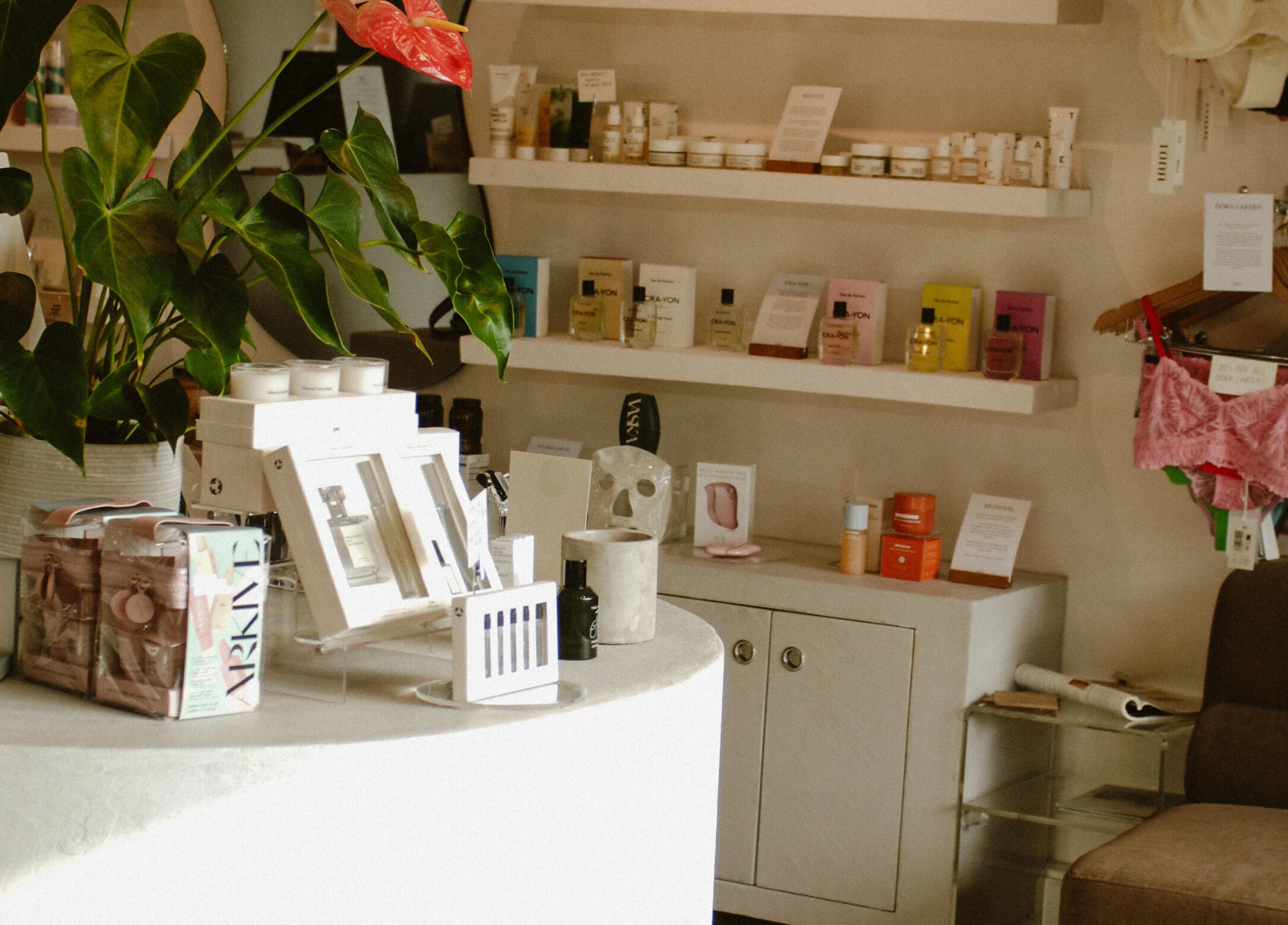 BAER. boutique in Waltham, England, GB showcasing beauty products and vibrant decor.