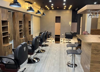 Interior of Hair Republic Barber Salon and Spa in Santa Rosa, Calabarzon, featuring modern styling stations.