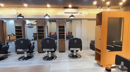 Modern barber chairs at Hair Republic Barber Salon and Spa, Santa Rosa Branch, Calabarzon, PH.