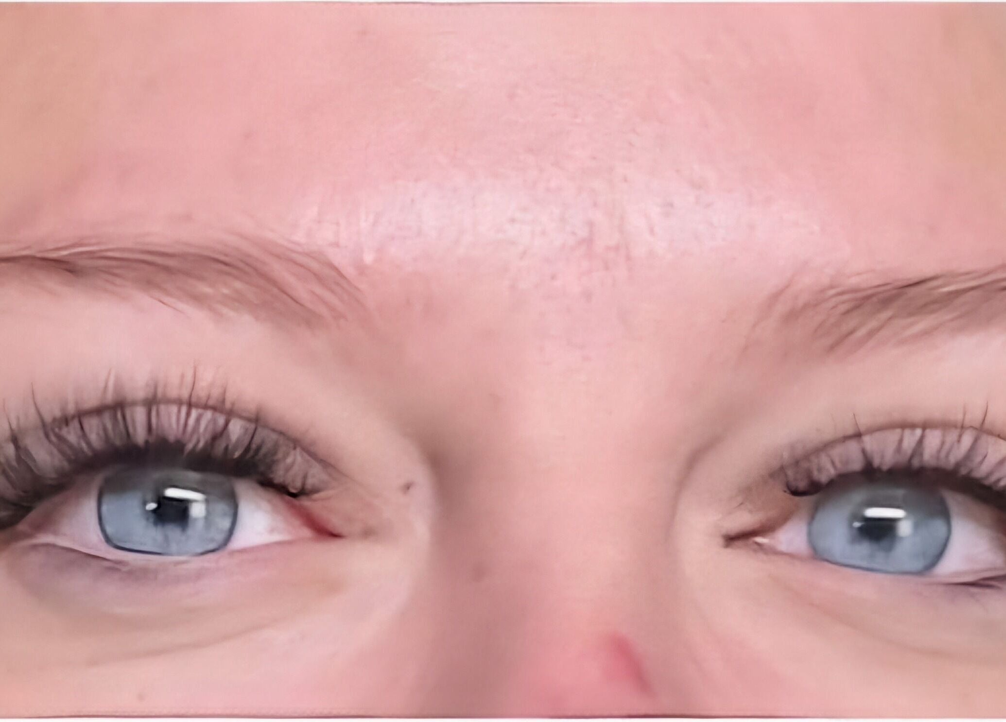 Close-up of enhanced lashes at Glowgetter Beauty, Holmes Chapel, England, GB.