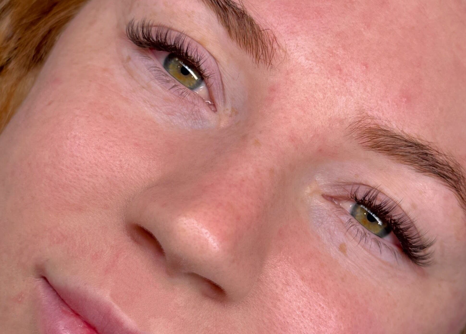 Close-up of expertly applied eyelashes at Lasheddbyemm, Glenhaven, New South Wales, AU.