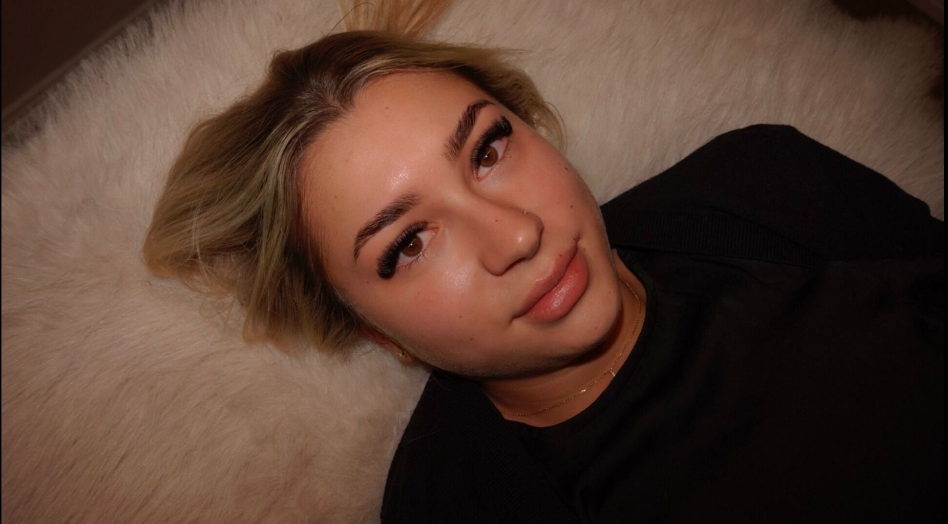 Client at Lasheddbyemm, Glenhaven, NSW, AU, showcasing expertly applied eyelash extensions.