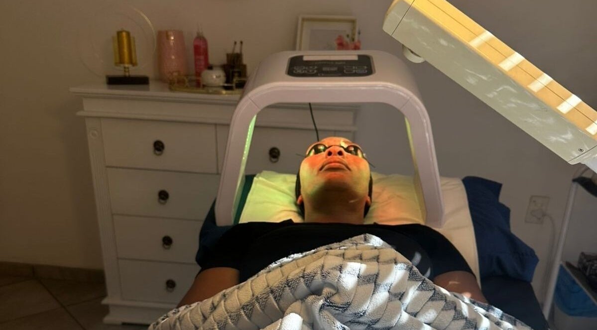 LED facial treatment at Skin Cura Aesthetics - Rustenburg, Safari Gardens, North West, ZA.