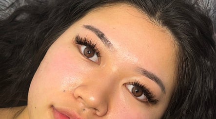 Close-up of elegant eyelash extensions at Luxenhanced, Radcliffe, England, GB showcasing natural beauty.