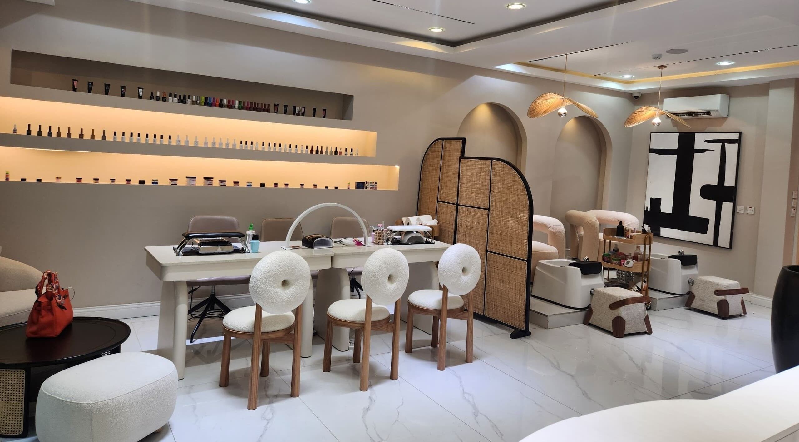Luxurious interior of Susan Chanel Beautyn Skinline in Abuja, Federal Capital Territory, NG featuring elegant spa chairs and decor.