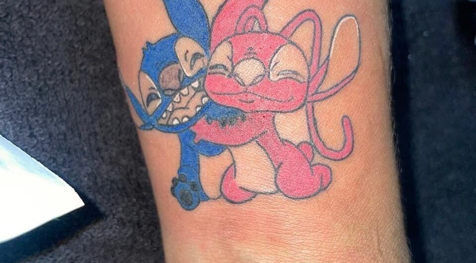 Detailed colorful tattoo design at JT’s Tattoo Studio, Cape Town, Western Cape, ZA showcasing cartoon characters.