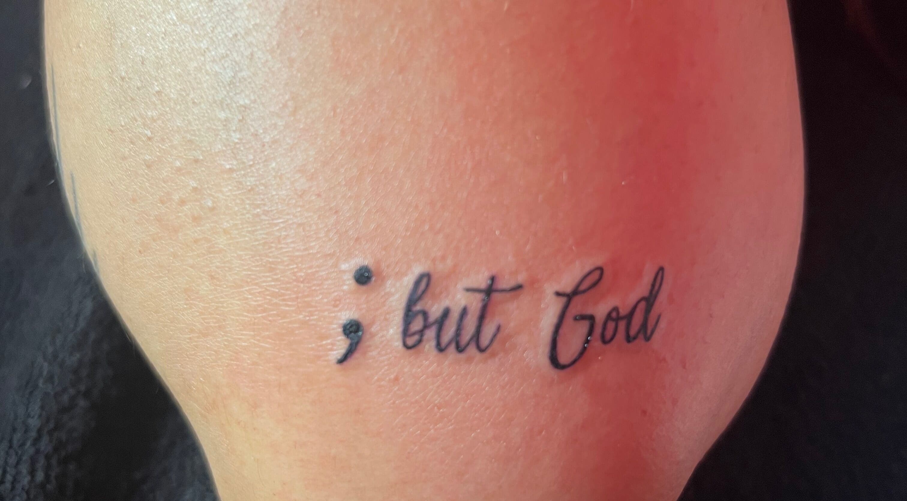 Inspirational text tattooed at JT’s Tattoo Studio, Cape Town, Western Cape, ZA.