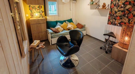 Salon moderne et confortable chez La Pose Végétale - Saint-Just-Malmont, Saint-just-malmont, Auvergne-rhône-alpes, FR.