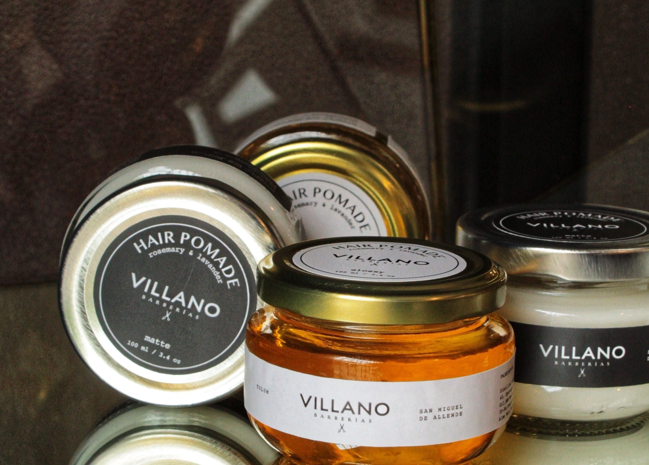Hair pomade collection at VILLANO SAN MIGUEL, San Miguel De Allende, Guanajuato, MX.