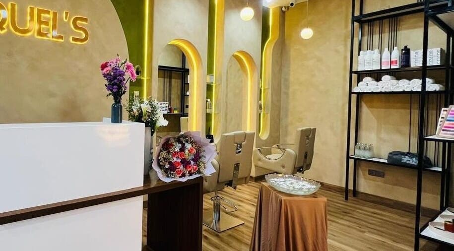 Chic interior of Raquel's Wennappuwa with modern chairs and decor, Wennappuwa, North Western Province, LK.