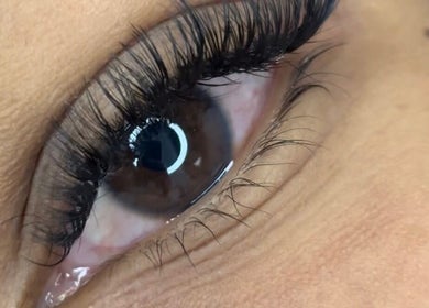 Close-up of beautifully styled lashes at Beauty Dng, Cape Town, Western Cape, ZA.
