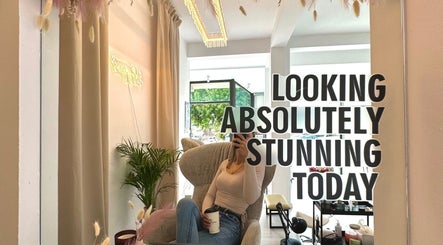 Modern salon interior with motivational mirror at Cloud7 Nails & Beauty, Paphos, Paphos, CY.