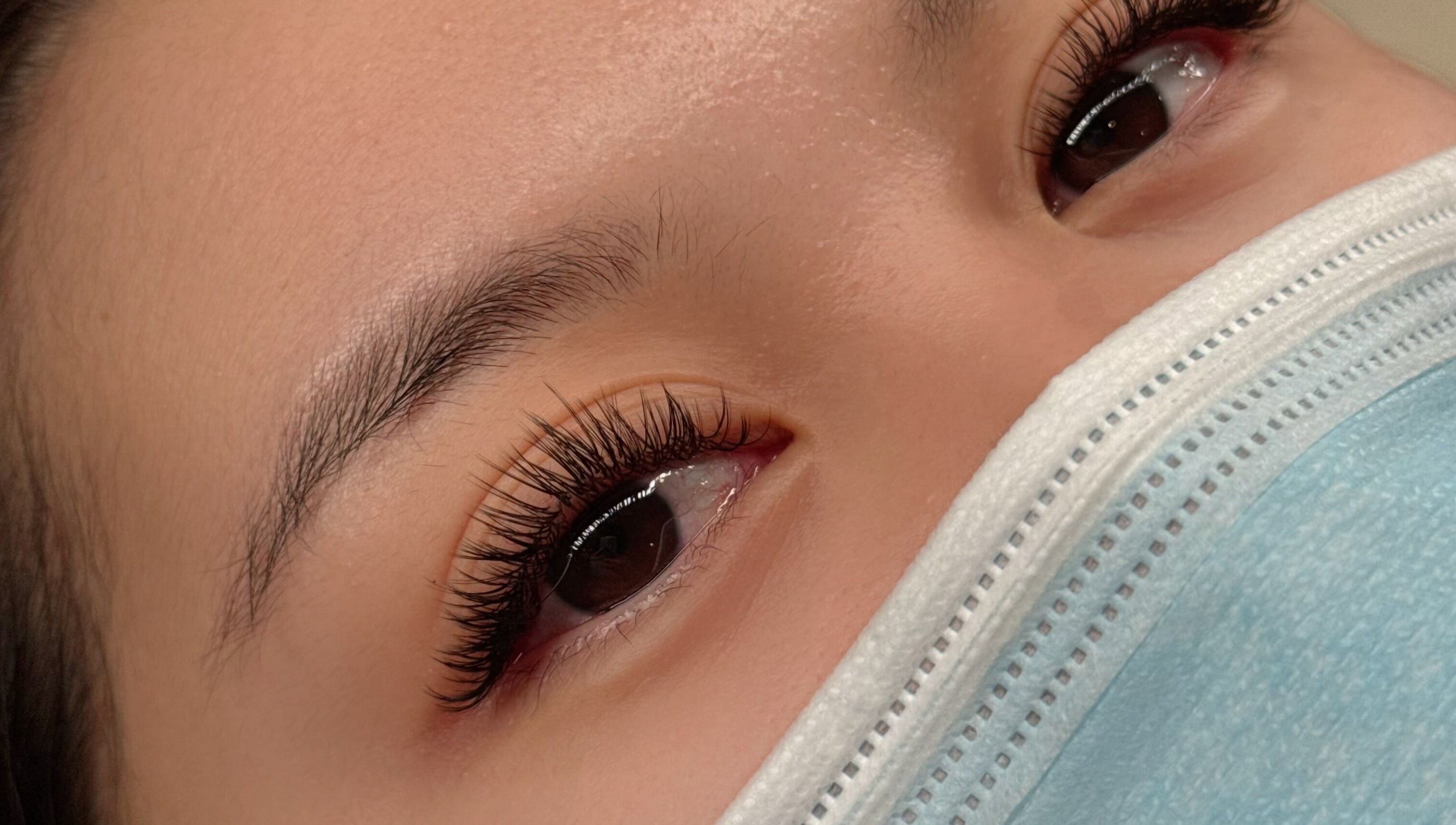 Close-up of expertly done lashes at Get Lashed, Petaling Jaya, Selangor, MY.