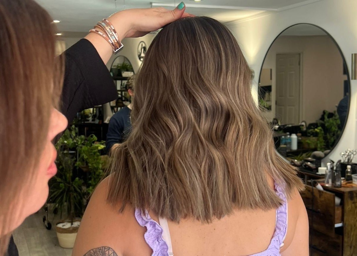 Stylish hairstyle at House of L.A @ Jays escape, Stanstead Abbotts, England. Perfect blend of chic and elegance.