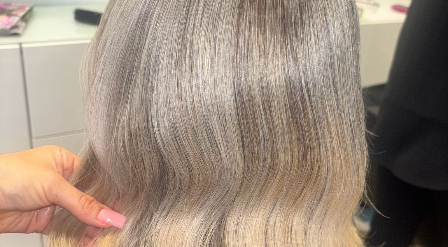 Silky blonde hair treatment at Colour Palette, County Meath, County Meath, IE, showcasing smooth, glossy finish.