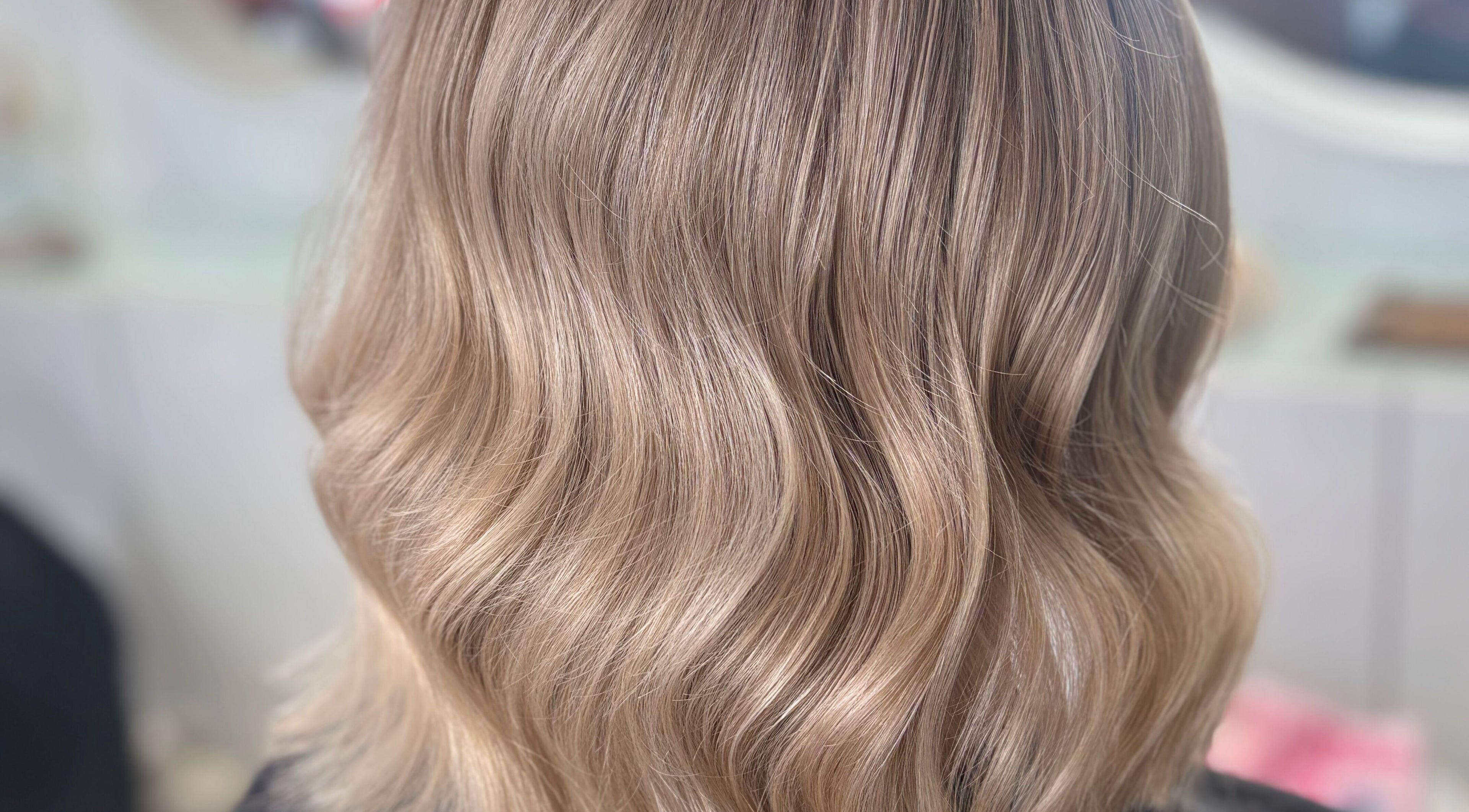 Elegant blonde waves styled at Colour Palette, County Meath, County Meath, IE.