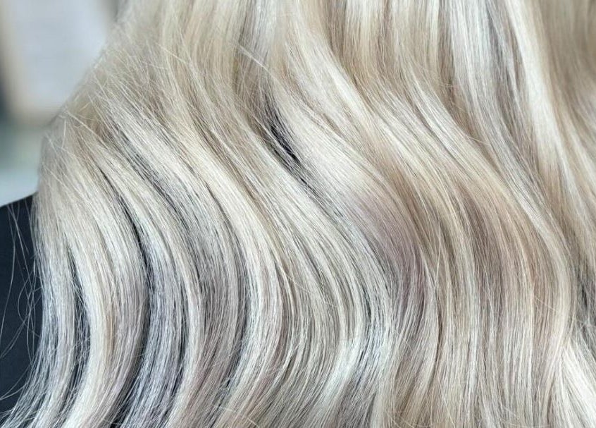 Flowing blonde waves expertly styled at Colour Palette, County Meath, County Meath, IE.