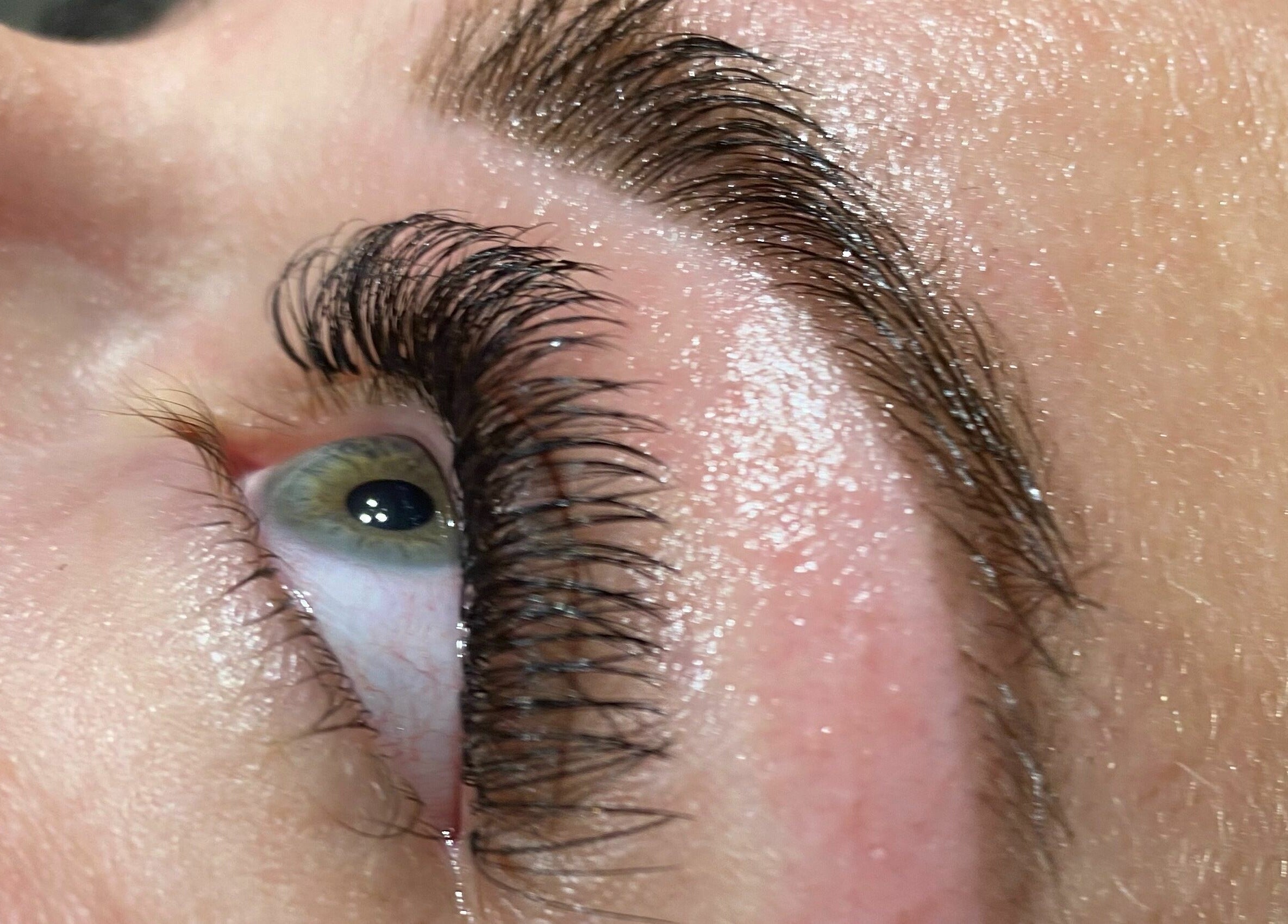 Lush eyebrows treatment at Hayley's Hands and Beauty, Warwick, England, GB, showcasing expert grooming.
