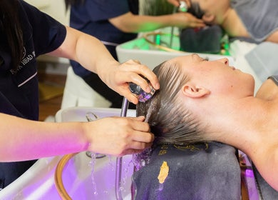 Relaxing head spa treatment at Nova Head Spa: Boerne, offering rejuvenation in Boerne, Texas, US.