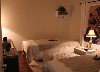 Tranquil spa room at Nova Head Spa: Boerne, showcasing soothing ambiance in Boerne, Texas, US.