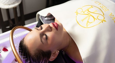 Relaxing head spa treatment at Nova Head Spa: Stone Oak in San Antonio, Texas, US, highlighting tranquility.