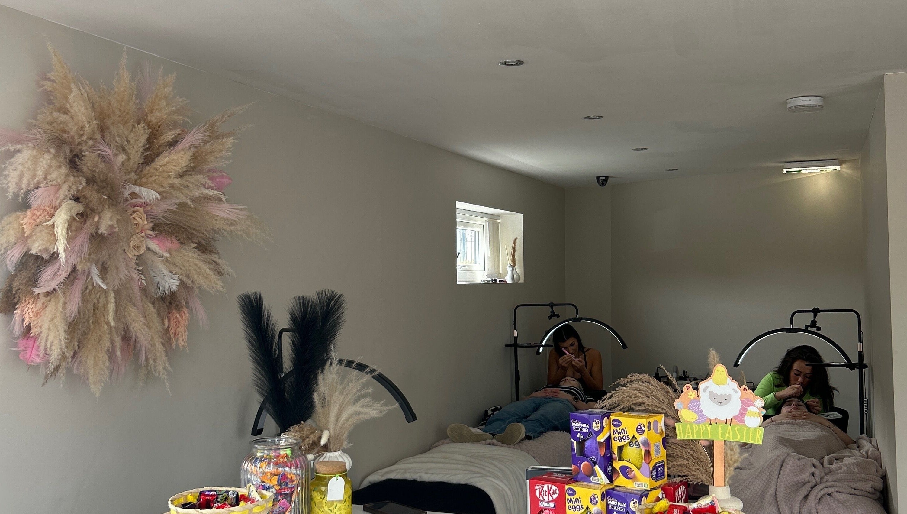 Relaxing beauty treatment at Dolled Up, Bournemouth, England, GB with cozy decor and soothing atmosphere.