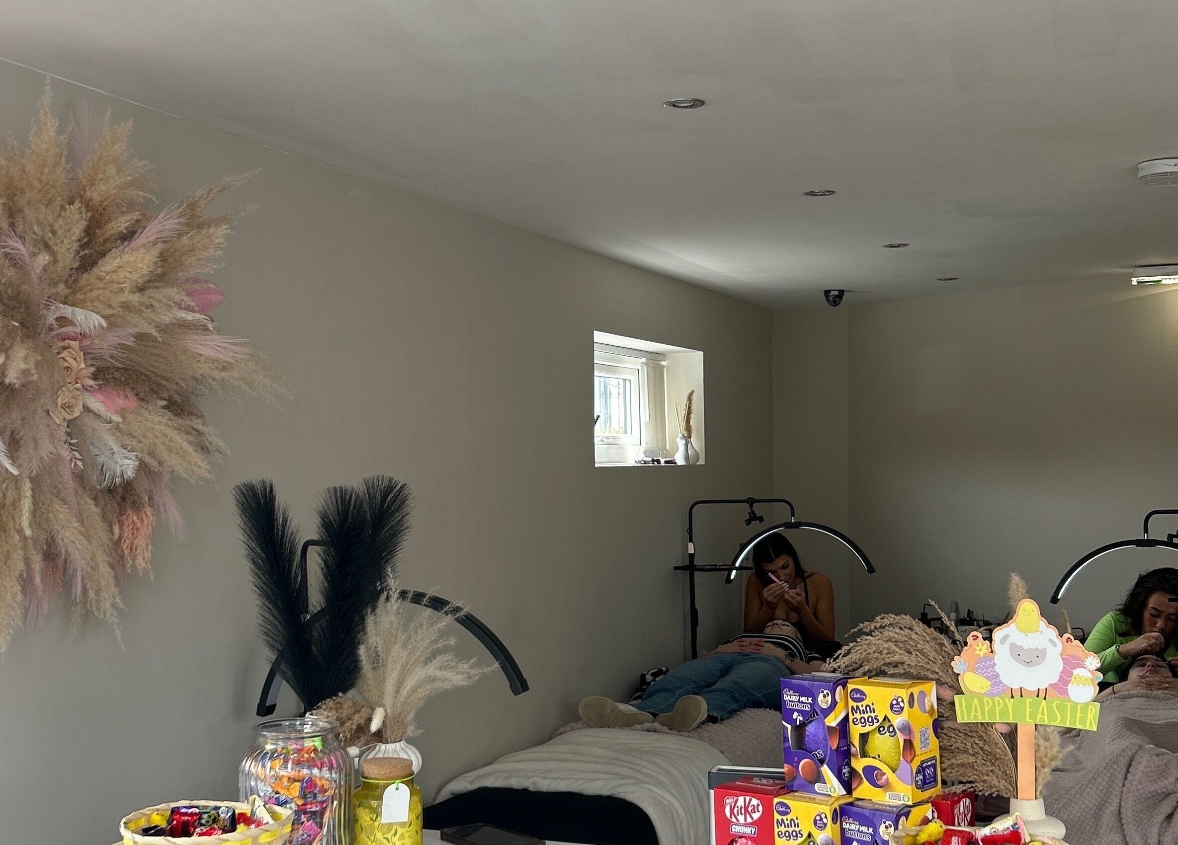 Relaxing beauty treatment at Dolled Up, Bournemouth, England, GB with cozy decor and soothing atmosphere.