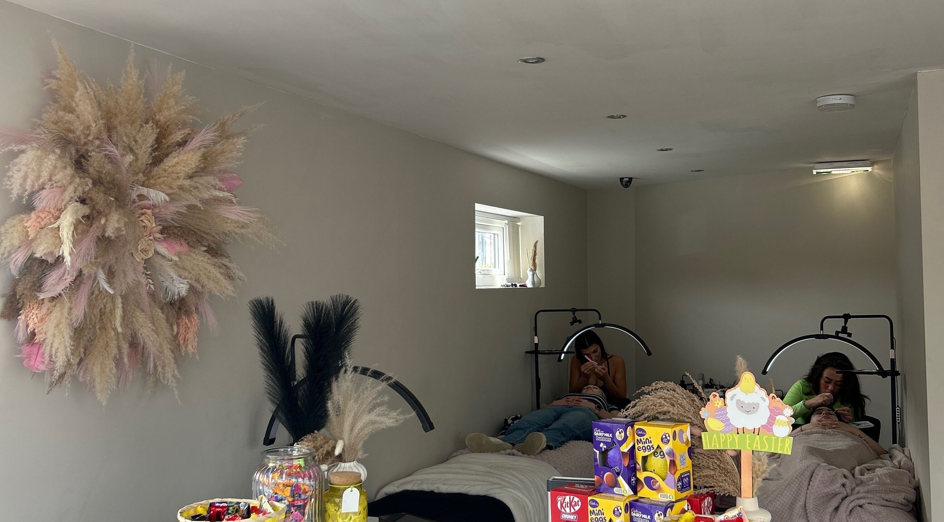 Relaxing beauty treatment at Dolled Up, Bournemouth, England, GB with cozy decor and soothing atmosphere.