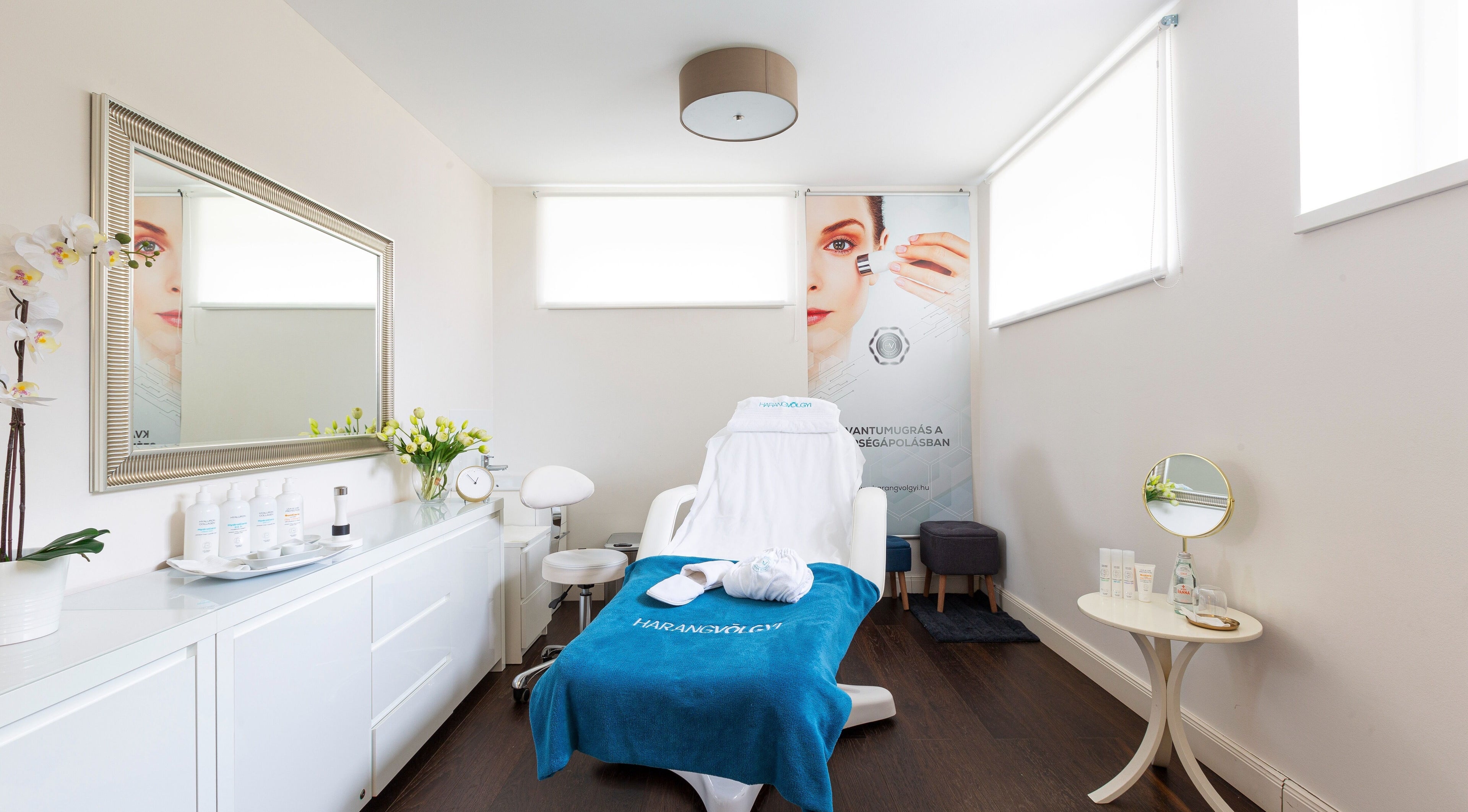 Elegáns kezelőhelyiség az Anna Harangvölgyi Beauty and Longevity Institute Budában, Budapest, Magyar, HU.