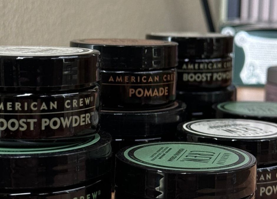 Close-up of hair products at Oda Barber Shop, Tiranë, Qarku I Tiranës, AL showcasing grooming options.