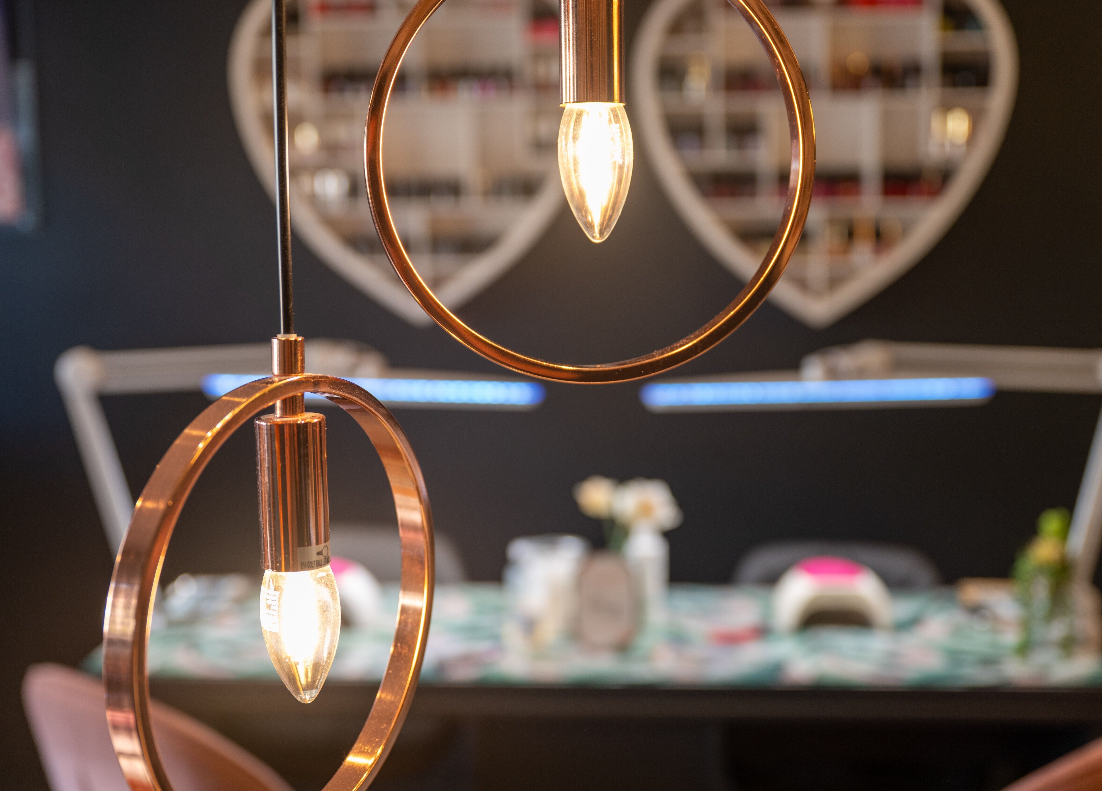 Warm lighting and elegant decor at Perfect You, Teddington, England, GB creating a serene ambiance.
