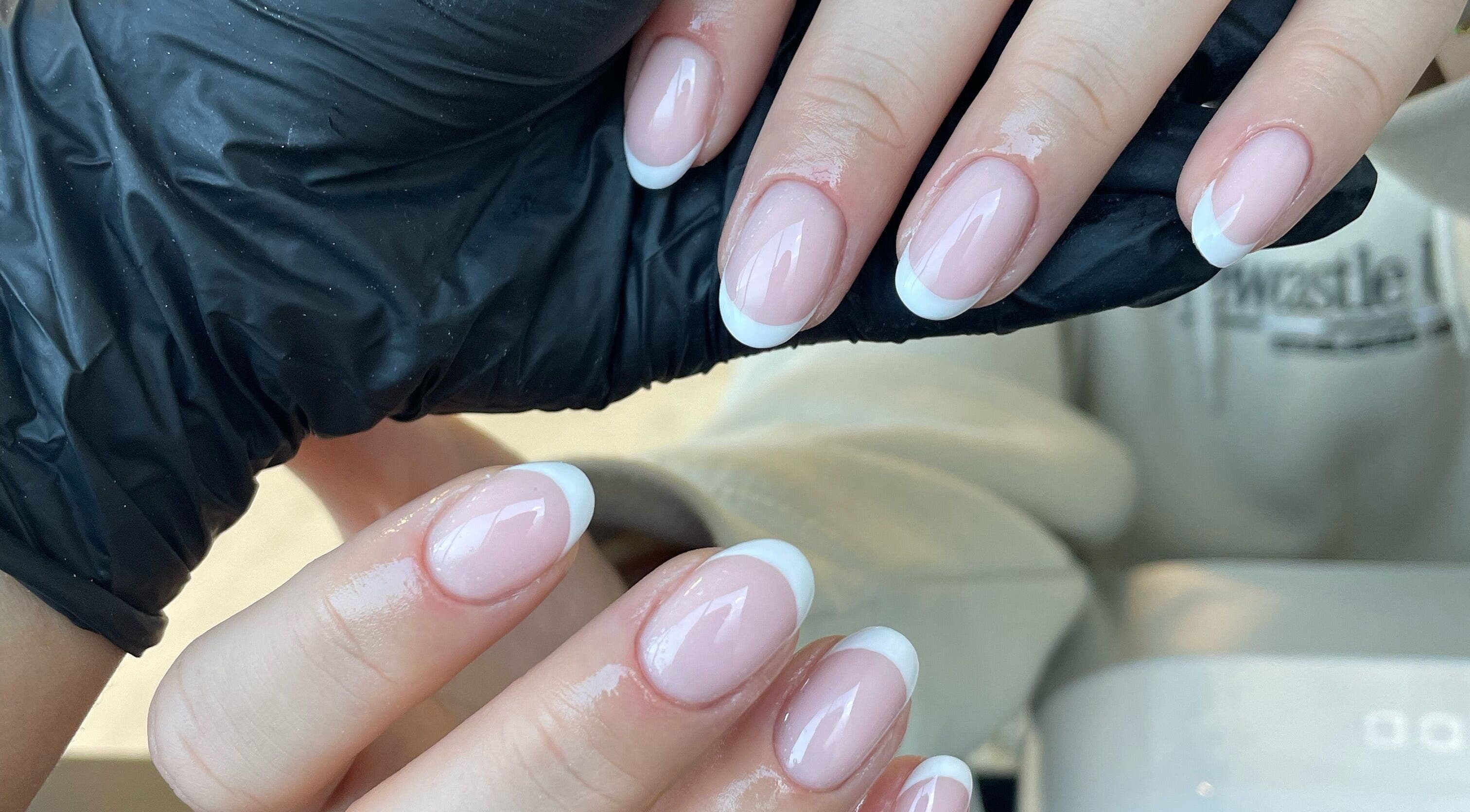 French manicure at Nails by Charlotte Goulding, North Shields, England, GB. Expert nail service.