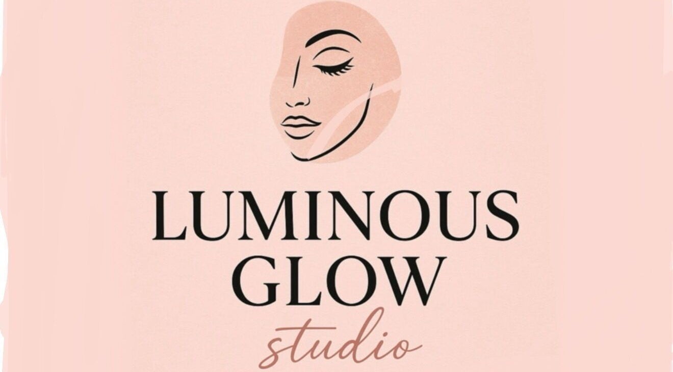 Logo of LuminousGlowStudio in Clane, County Kildare, IE with elegant face illustration.