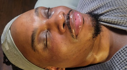 A relaxing spa treatment at Luxe Wellness Spa in Sugar Land, Texas, US, featuring a serene facial experience.