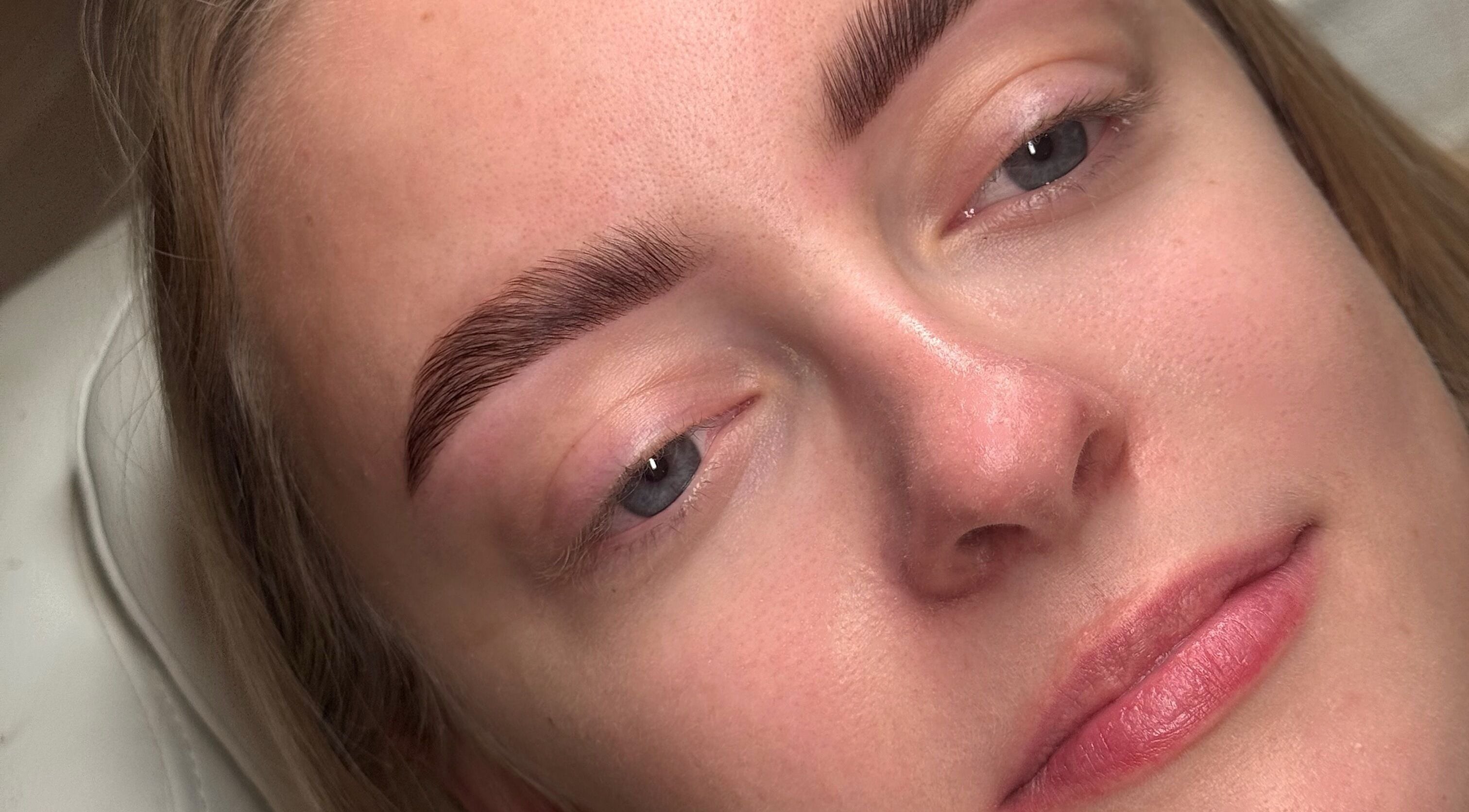 Perfectly shaped eyebrows at Darcy Lash + Brow Artistry in Bourne, England, GB.