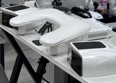 Modern manicure station at Julia Batalova Russian manicure, New York, New York, US.