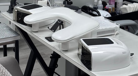 Modern manicure station at Julia Batalova Russian manicure, New York, New York, US.
