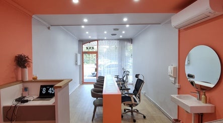 Modern seating area at DARKA, Cheltenham, Victoria, AU with stylish decor and a welcoming vibe.