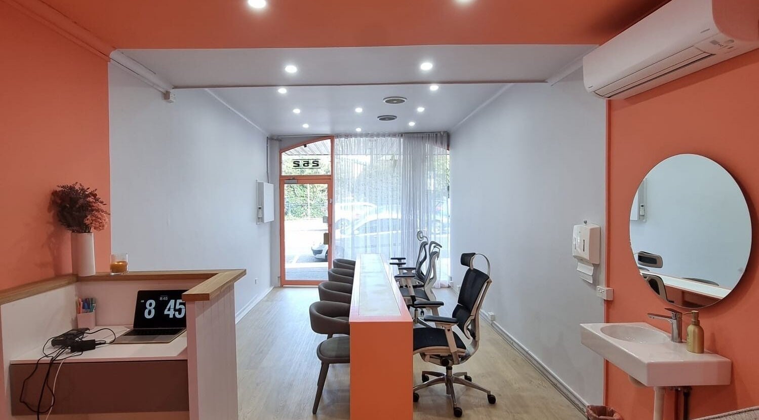 Modern seating area at DARKA, Cheltenham, Victoria, AU with stylish decor and a welcoming vibe.