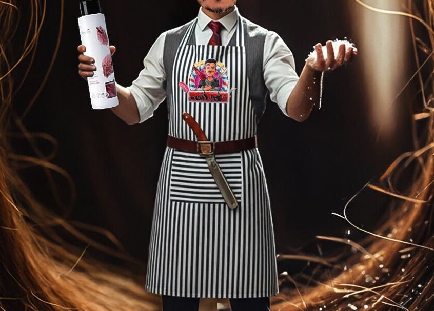 حلاق يقدم منتجات في صالون شعر و ذقن Hair and Beard שער ו זקן, ירושלים, ירושלים, IL.