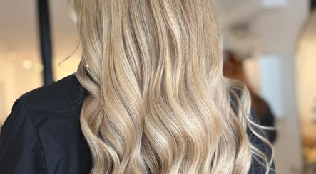 Blonde hair waves styled at IsabelleRose.Hair, Ipswich, England, GB salon.